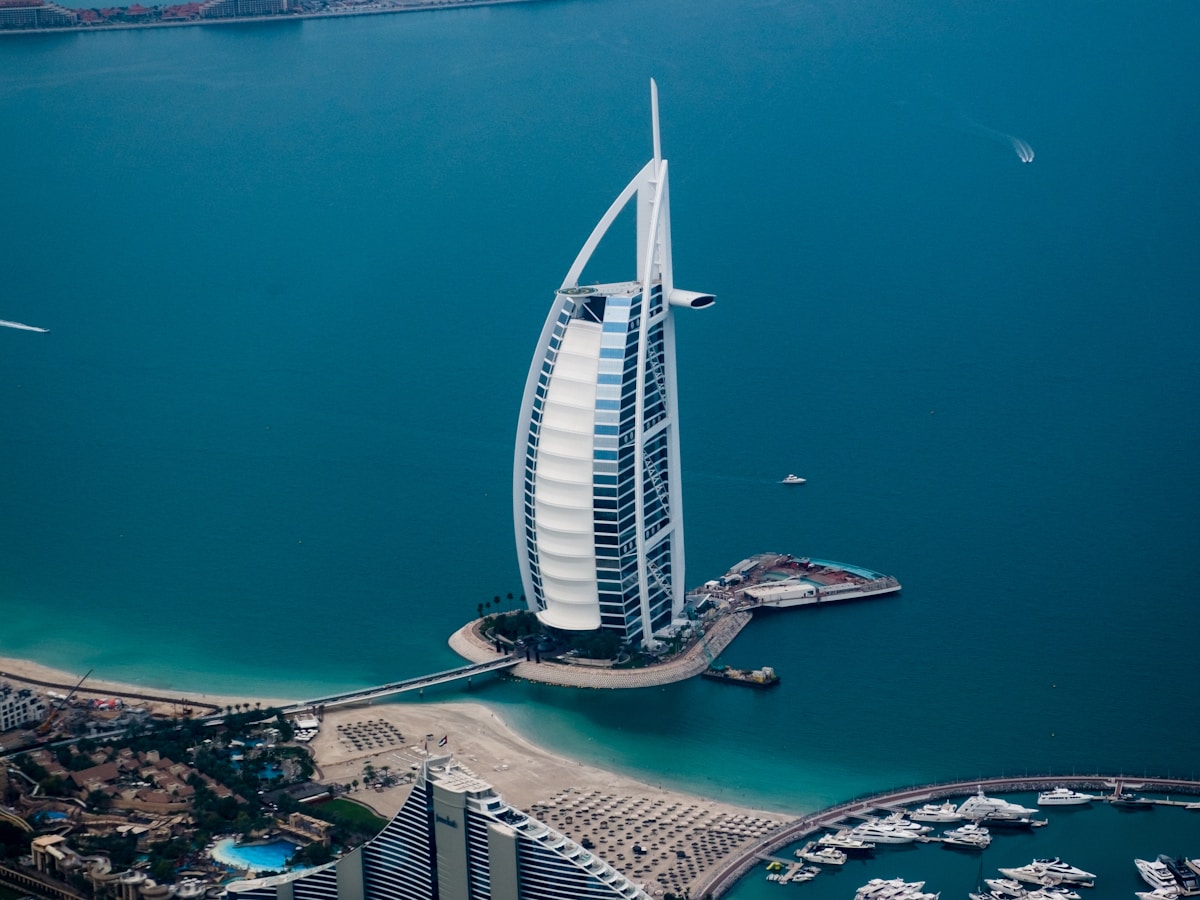 Downtown Dubai skyline with Burj Khalifa